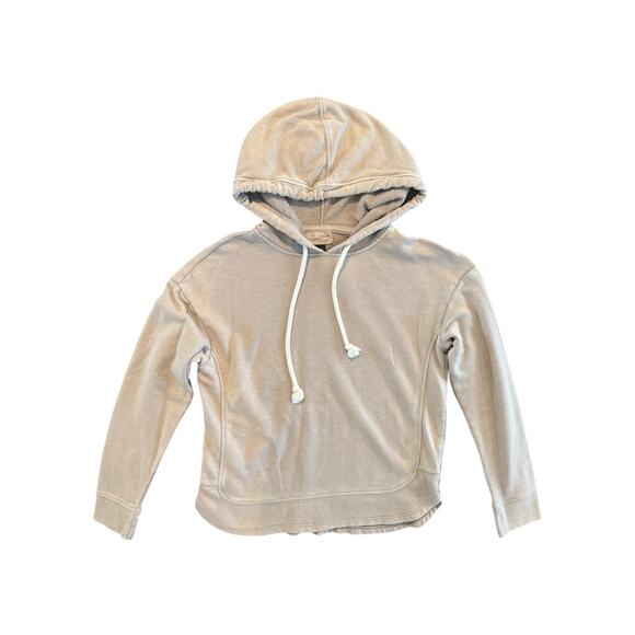 Universal Thread Pullover Hoodie Small Beige Long Sleeve Drawstring Casual Cozy - Picture 2 of 7